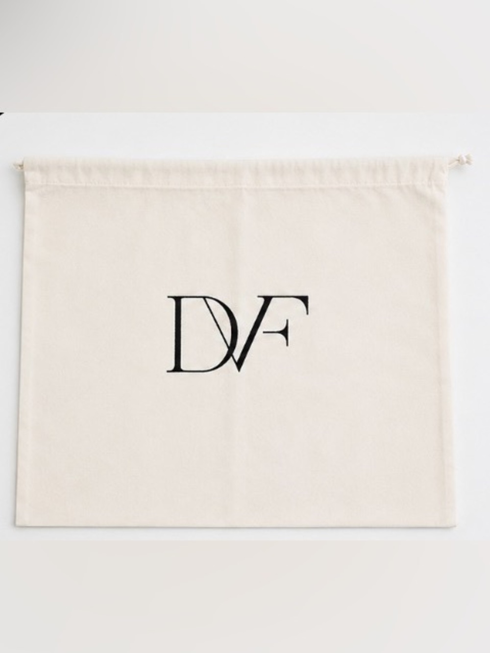 Diane von Furstenberg DVF White Drawstring Designer Dust Bag